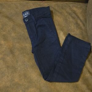 Girls Navy Blue Slim Pants Size 5